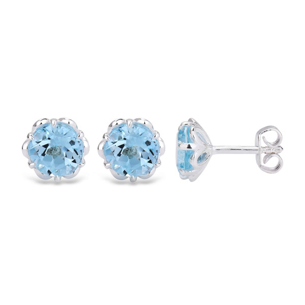 Ohrringe Silber Sky Blue Topas 1,80ct