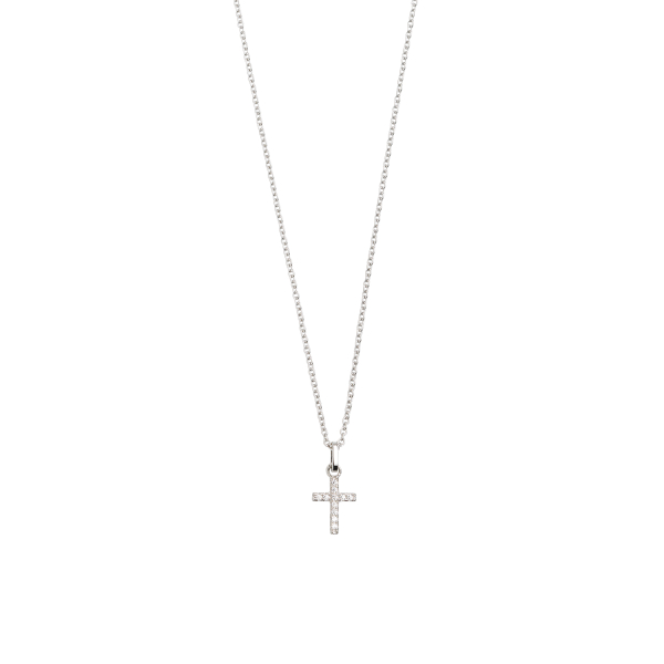 Kette Silber Kreuz Zirkonia